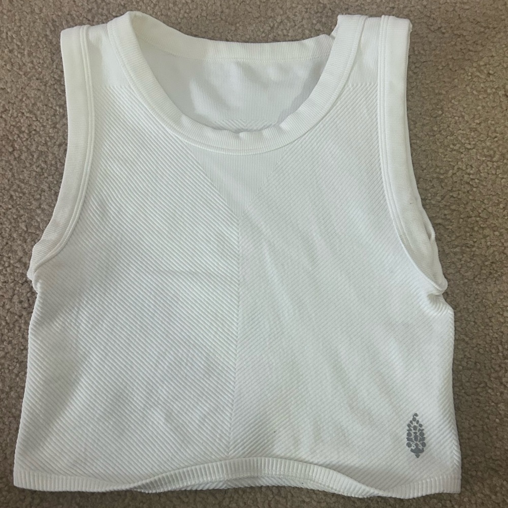 White Free People Movement Throw Muscle
